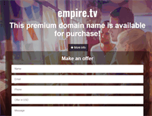 Tablet Screenshot of empire.tv